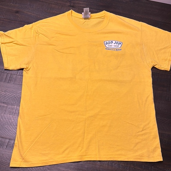 Ron Jon Surf Shop Yellow Pensacola Florida S/S Unisex T-Shirt LG - Picture 2 of 5
